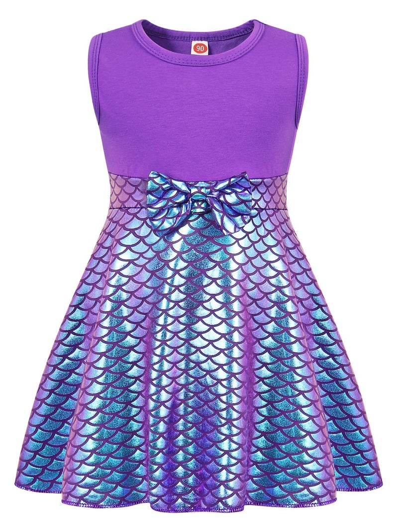 HenzWorld Mermaid Dress up for Girls 4-6 Princess Mermaids Dress Little Girl Mermaid Costume Cosplay Party Birthday Outfit Clothes Princess Dress up for Girls 4-6 - Image 1
