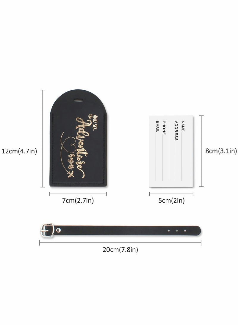 SYOSI Passport Covers and Luggage Tags Sets, Suitcase Tag Case for Storing Passport Business Cards, Credit Cards, Boarding Passes  - Image 4