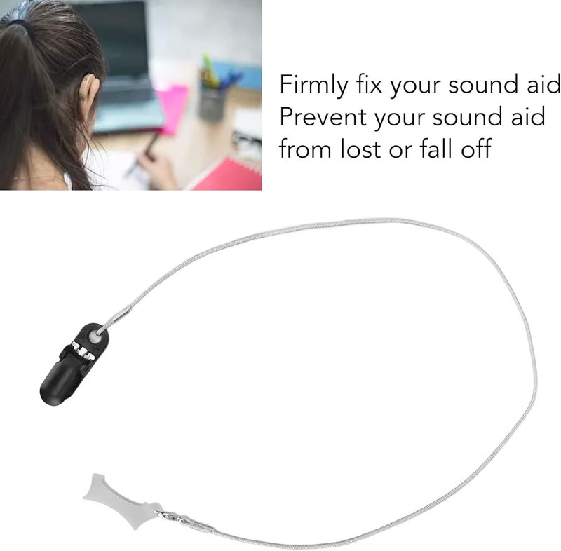 woobles Sound Aid Clip, Prevent Lost 2 Sizes Sound Amplifier Clip Rope Holder (Monaural) - Image 5