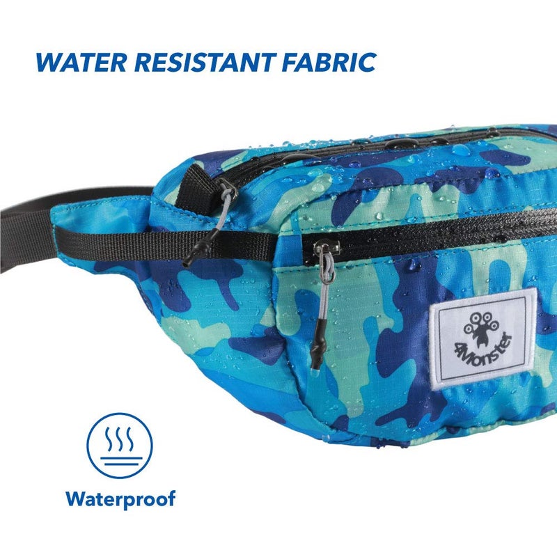 4Monster Hiking Waist Packs Portable Water Resistant Fanny Pack Bags Lightweight With Adjustable Strap For Outdoor  Workout Running Hiking Traveling Biking Camping And Fishing (Navy Blue  2L) - Image 4