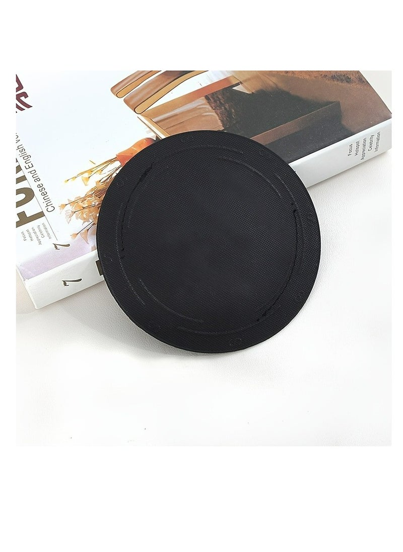 Generic 1pc Black Exfoliating Bath Towel, Pain-free Round Disc Body Scrub Towel For Deep Skin Exfoliation, Unisex Shower Scrubber Accessory For Home Bathroom Use  - Image 2