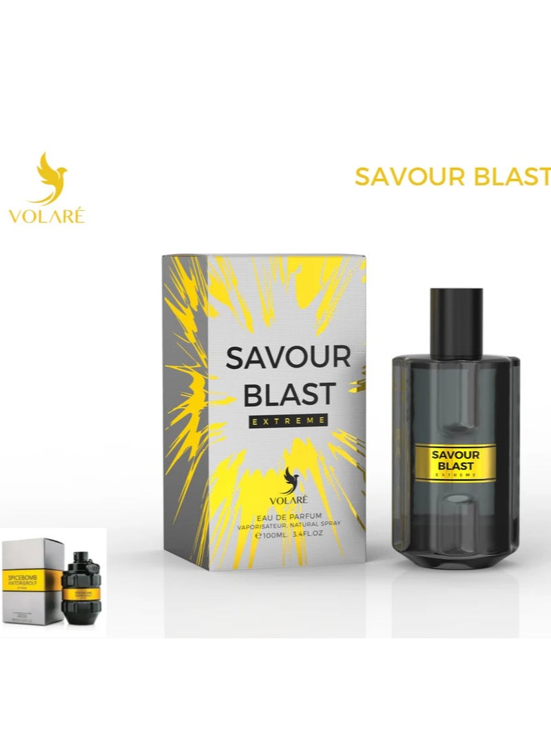 VOLARE Savour blast Extreme Eau De Parfum - 100ml ( inspired by Spicebomb Extreme by Viktor & Rolf )  - Image 3