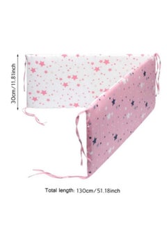GGEROU Baby Crib Bumper Infant Bed Soft Cotton Pad Cot Protector Newborn Room Nursery Bedding Decor 130*30cm  - Image 3