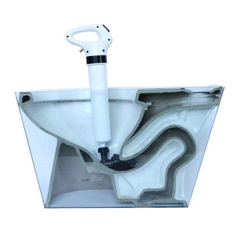 Delavala Delavala Toilet Plunger, Powerful Manual Air Drain Blaster High Pressure Drain Plunger Toilet Dredge Clog Remover Suitable for Toilets Kitchen Bathtub Showers Sink -White - Image 2