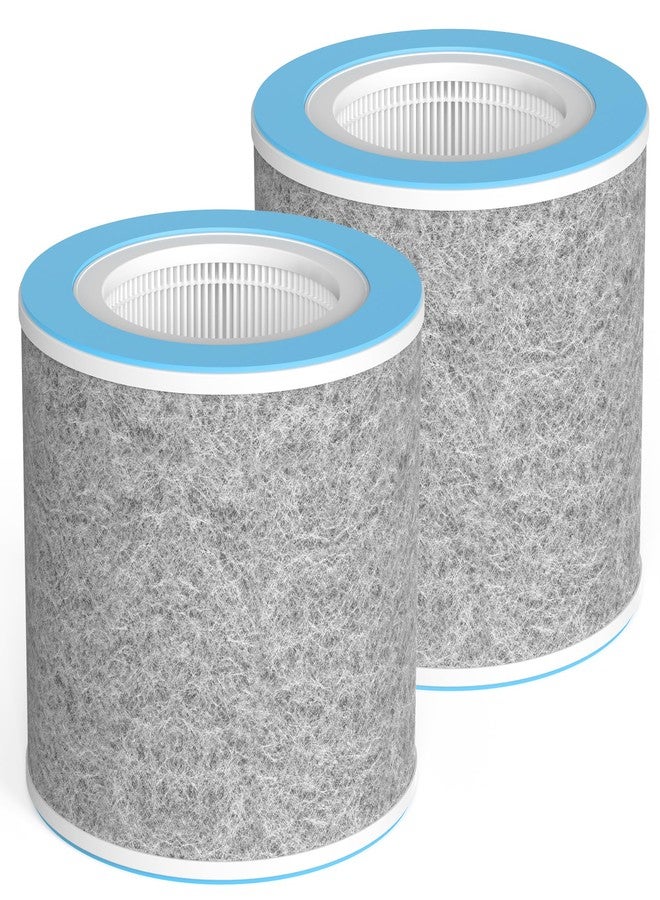 FCFMY 2 Packs HP102 Replacement Filters Compatible with Shark HP102 & HP102PET & HC452 & HP132 & HC450 & HC451 & HC455, True HEPA for Fine Particles, Compare to Part #HE1FKPET, HE1FKBAS - Image 1