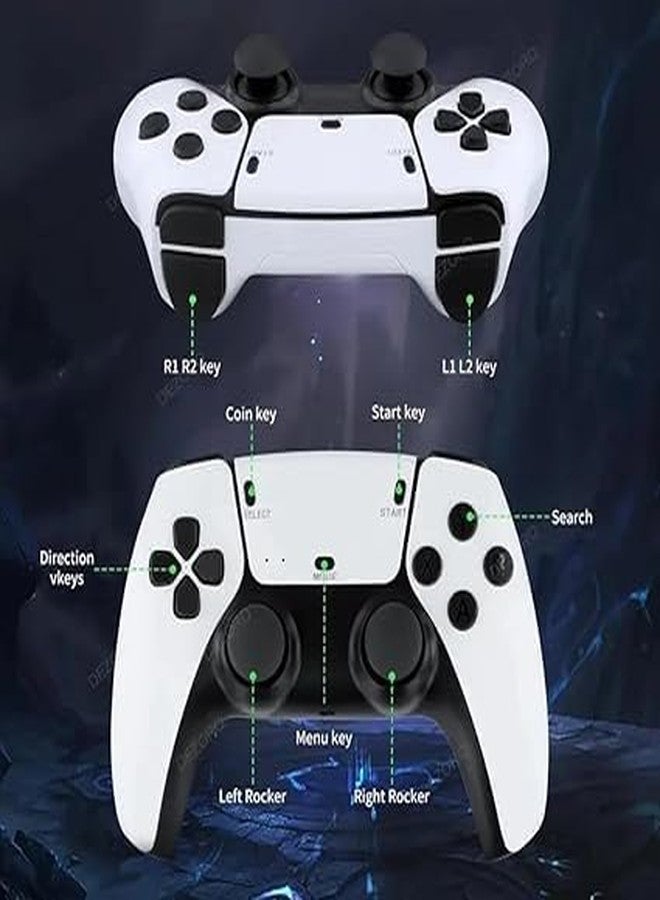 SSR Wireless Video Games for Tv Gaming, Retro Gaming Console with Game Stick 1080p HD Game Stick, Plug & Play TV Video Game Set for 2 Player with 10 Emulators 24000+ Games 2.4G Wireless - Image 5