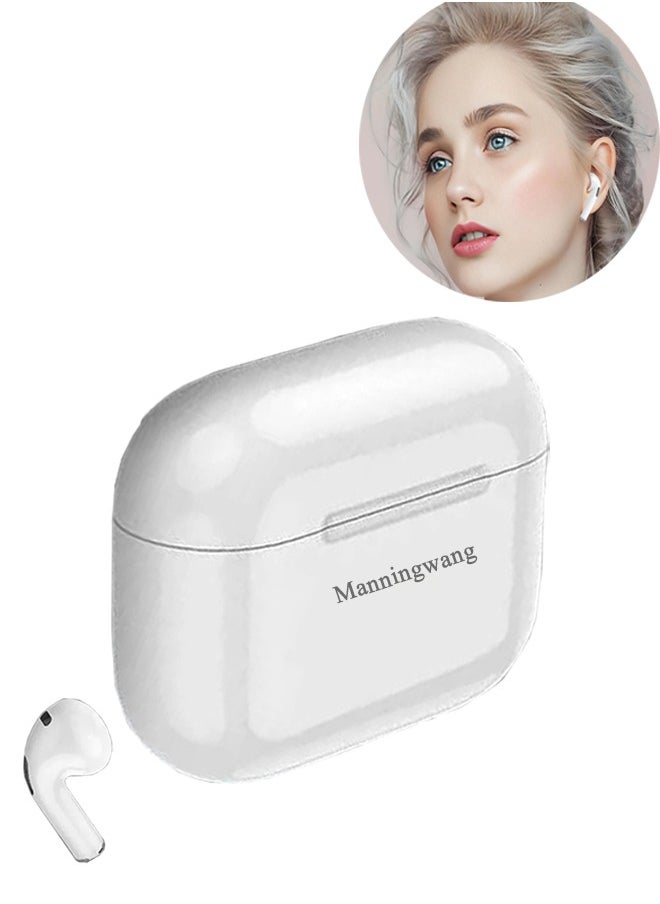 Manningwang - Manningwang TWS Half In-Ear Earphones Wireless Earbuds With Protective Cover - Image 1