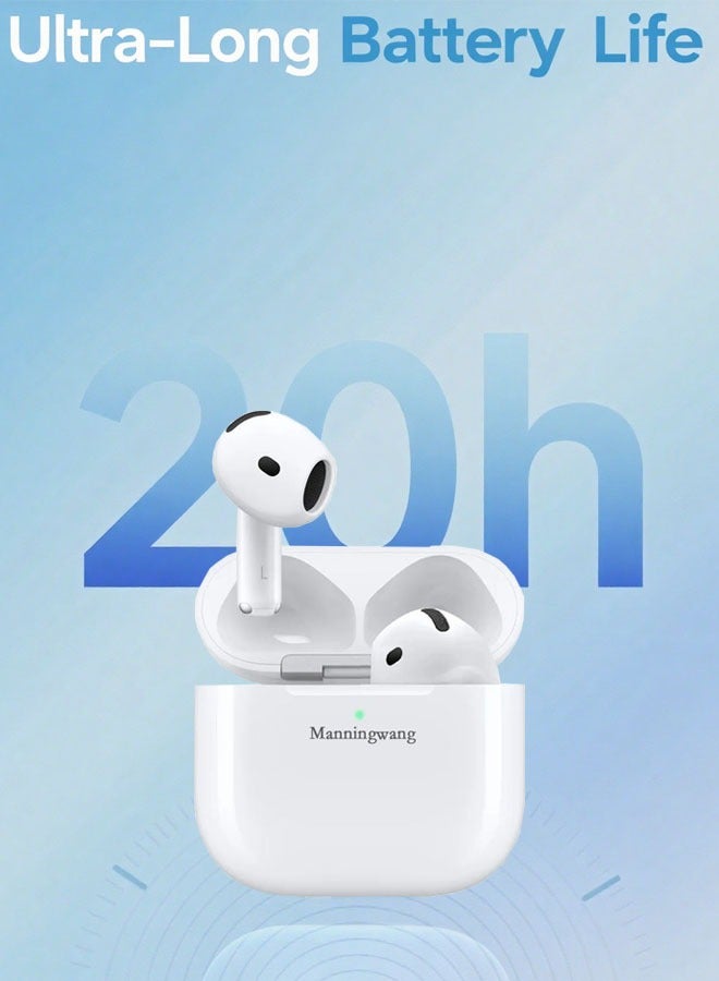مانينغوانغ نصف داخل الأذن بلوتوث 5.3 لاسلكية مع غطاء حماية - Image 3