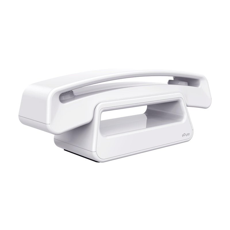 ALCATEL ePure Iconic - Cordless Phone DECT - Classic Design - Large Highly Legible GraphicDisplay - Handsfree - Call Barring - White - Image 1