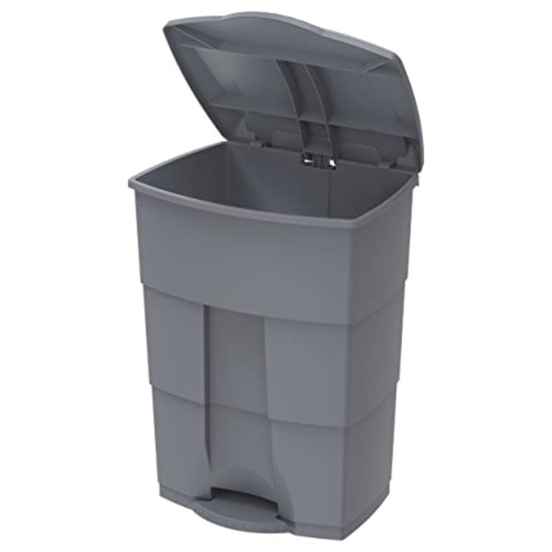 70L Step on Waste Bin with Pedal, Dark Grey - Image 2