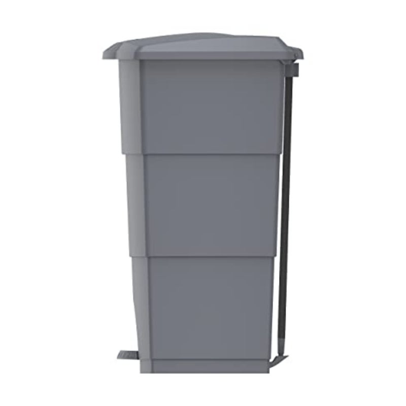 70L Step on Waste Bin with Pedal, Dark Grey - Image 4