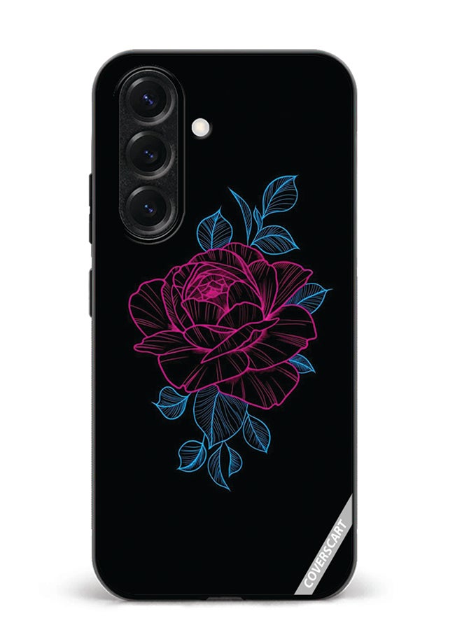 VR CREATIVE Protective Case Cover For Samsung Galaxy S25 Rose Design Multicolour