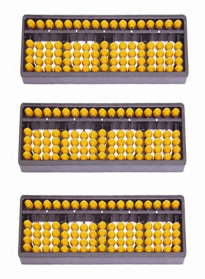 Spillbox مجموعة أدوات تعليم الرياضيات للأطفال من Spillbox Abacus، 17 قضيب أصفر (عبوة من 3 قطع) - Image 1