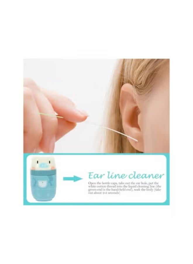 klarako 240Pcs Earring Hole Cleaner Ear Disposable Piercing Cleaning Line Ear Piercing Cleaning Tool Ear Line Cleaner Ear Piercing Cleaner - Image 2