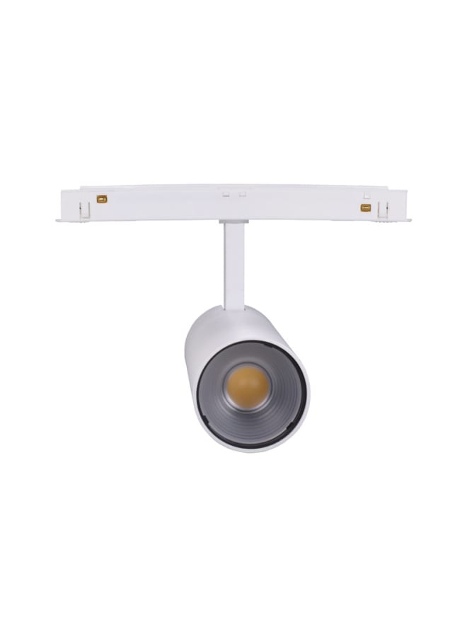 Led magnetic cylindrical white track spotlight 18W cool white - Image 1