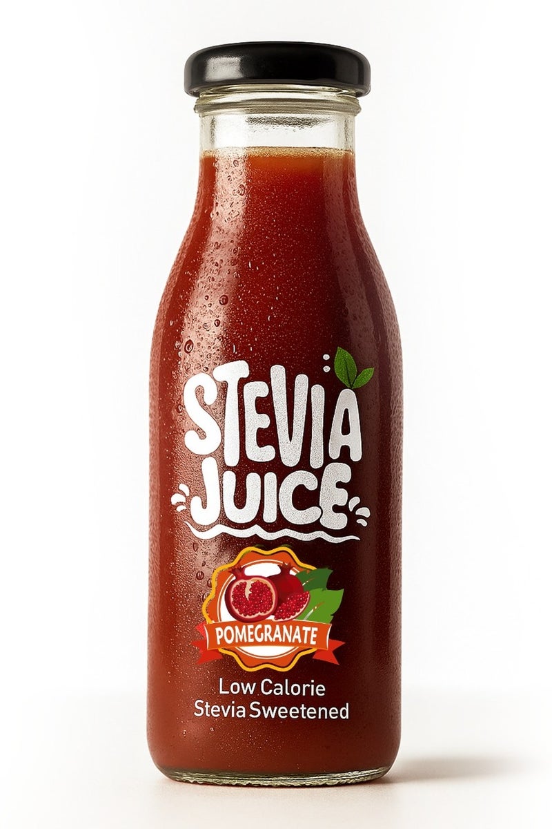 Stevia Juice Stevia Juice Natural Pomegranate Juice - Natural and refreshing juice without sugar sweetened with natural stevia 300 ml - Image 1