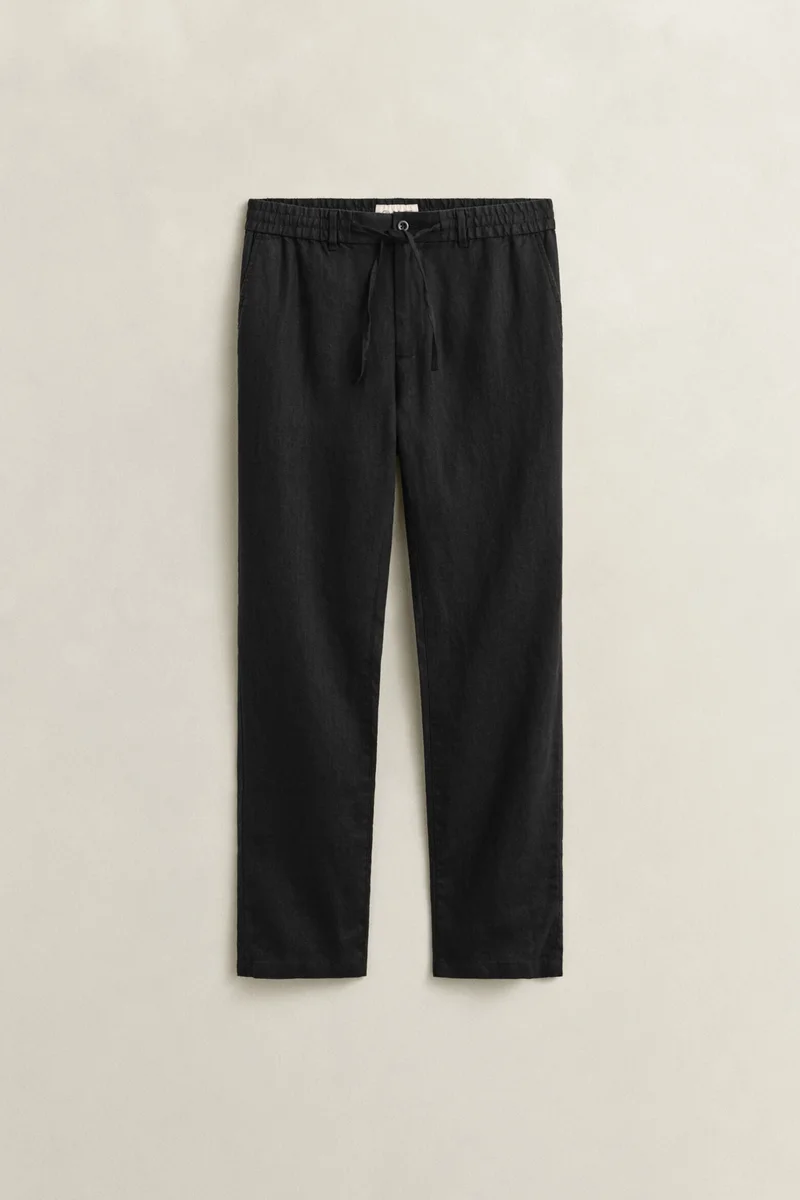 Gant  Regular Fit Linen Drawstring Pants for Men | Best Price UAE