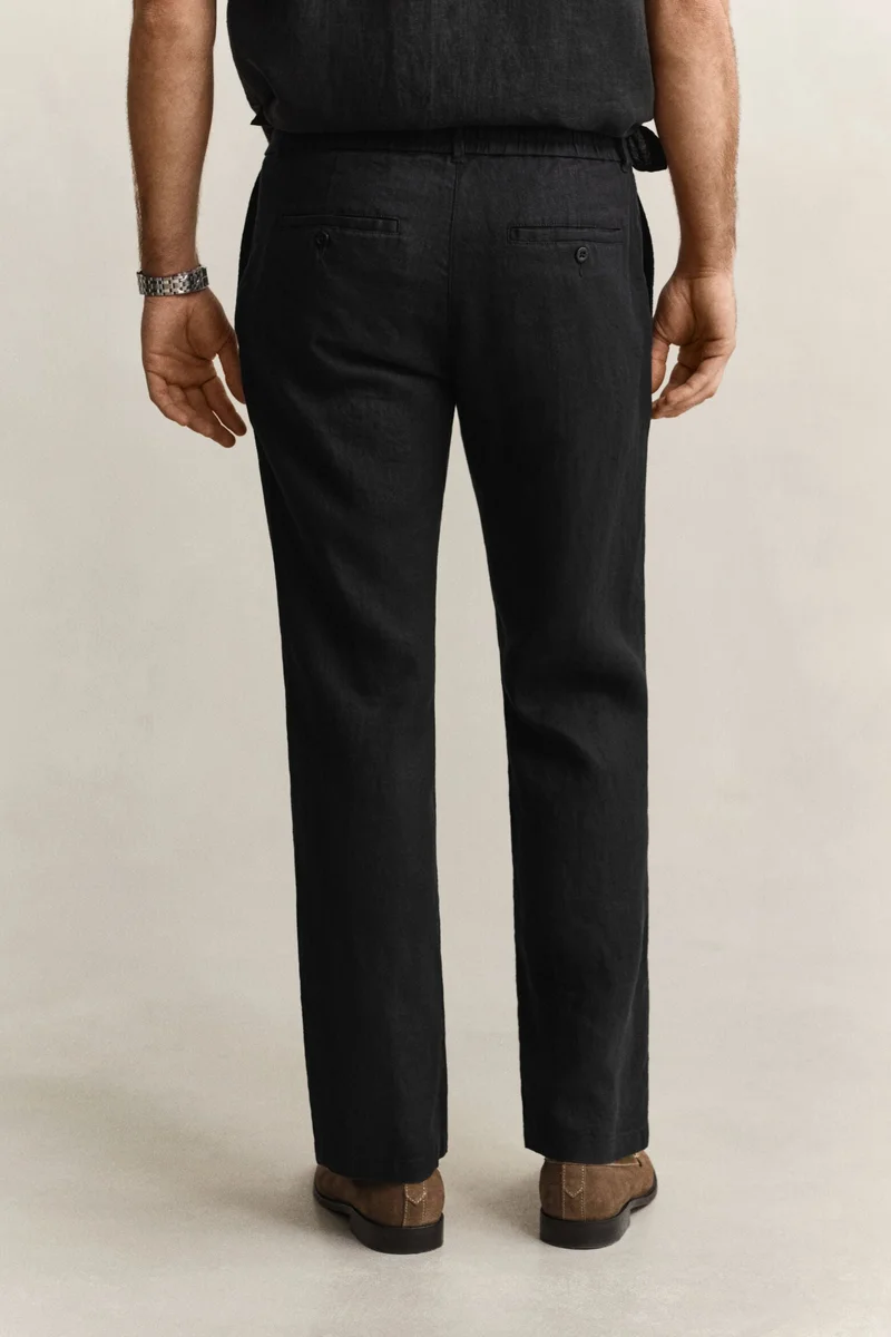 Gant  Regular Fit Linen Drawstring Pants for Men | Best Price UAE