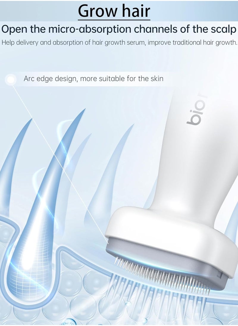 bio needle - Adjustable 0-2mm 120 Pins Derma Stamp Microneedling Pen Microneedle Stamp For Hair, Beard Growth, Shrink Pores, Brighten Skin Tone - Image 1
