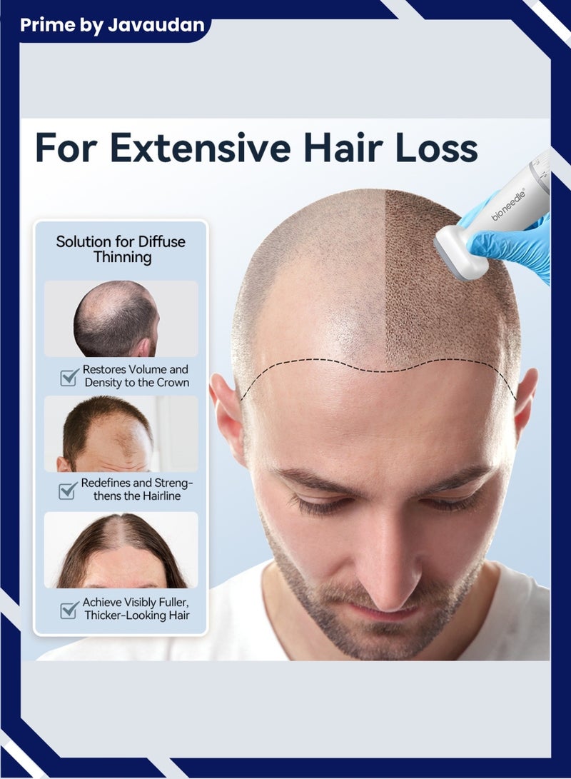 bio needle Adjustable 0-2mm 120 Pins Derma Stamp Microneedling Pen Microneedle Stamp For Hair, Beard Growth, Shrink Pores, Brighten Skin Tone - Image 5