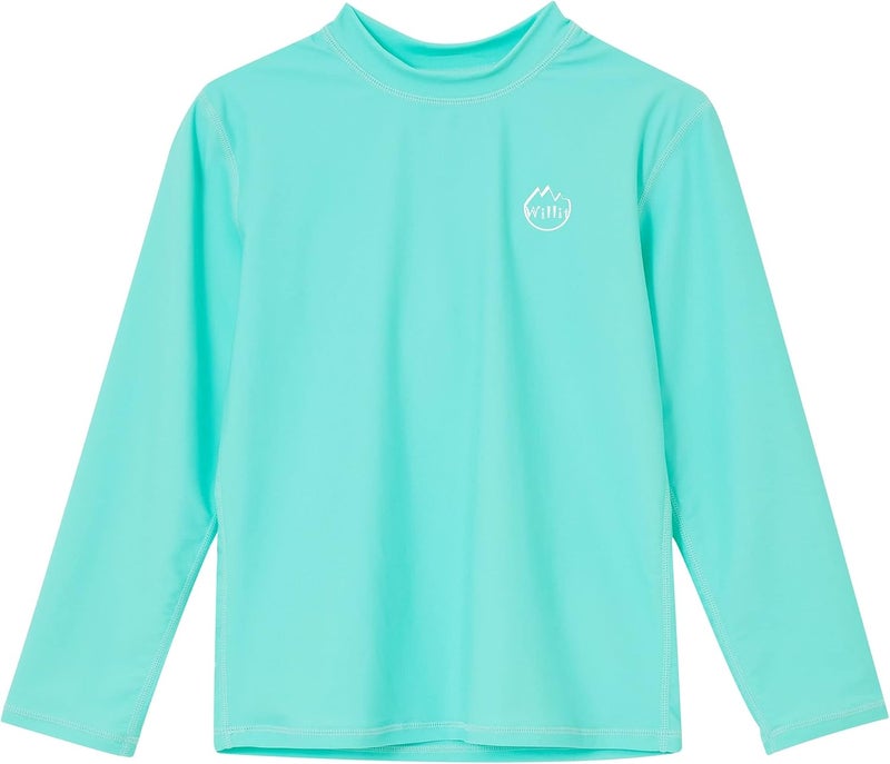 Willit Boys Rash Guard Swim Shirt Baby/Toddler Long Sleeve UPF 50+ Sun Protection SPF Quick Dry Shirt - Image 2