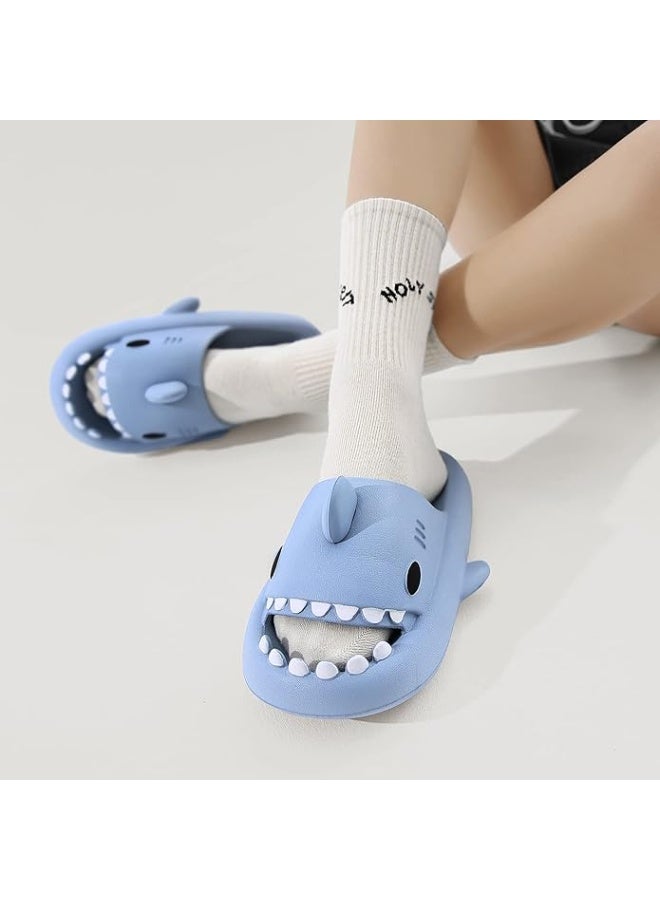 Unisex Shark Slippers, Summer Slippers, Bathing Slippers, Non-Slip Shower Bathing Shoes, Beach Sandals, Women Men Cloud Shark Slides Slippers - Image 5
