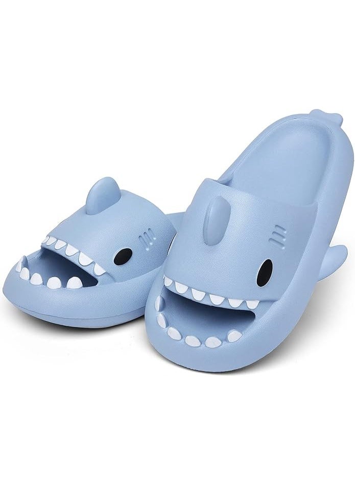Unisex Shark Slippers, Summer Slippers, Bathing Slippers, Non-Slip Shower Bathing Shoes, Beach Sandals, Women Men Cloud Shark Slides Slippers - Image 2