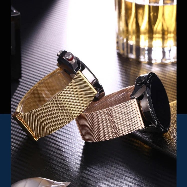 Bluejw Safe Buckle Quick Release Milanese Loop Stainless Steel Watch Band Replacement for DW Watches – 12mm 14mm 16mm 18mm 20mm 22mm 24mm Replace the Watch Strap - Image 4