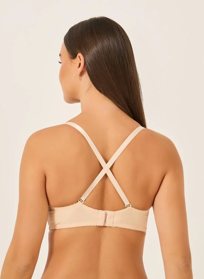 تايك تو حمالة صدر بوش أب مبطنة سلكية صلبة مزدوجة