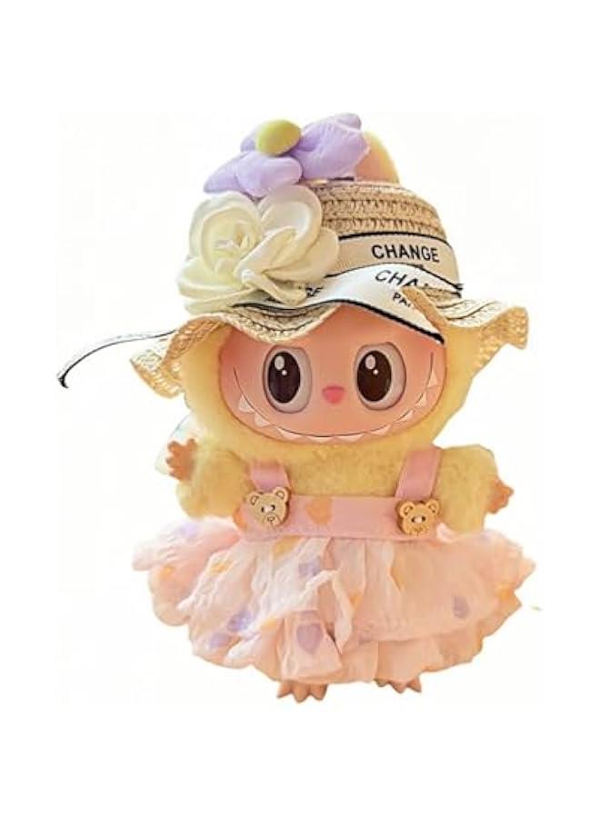 Arabest Stylish Mini Doll Outfit and Headpiece Set - Elegant Fairy-Tale Dress with Lace and Tulle Skirt, Summer Chic Style and Accessories - Image 1