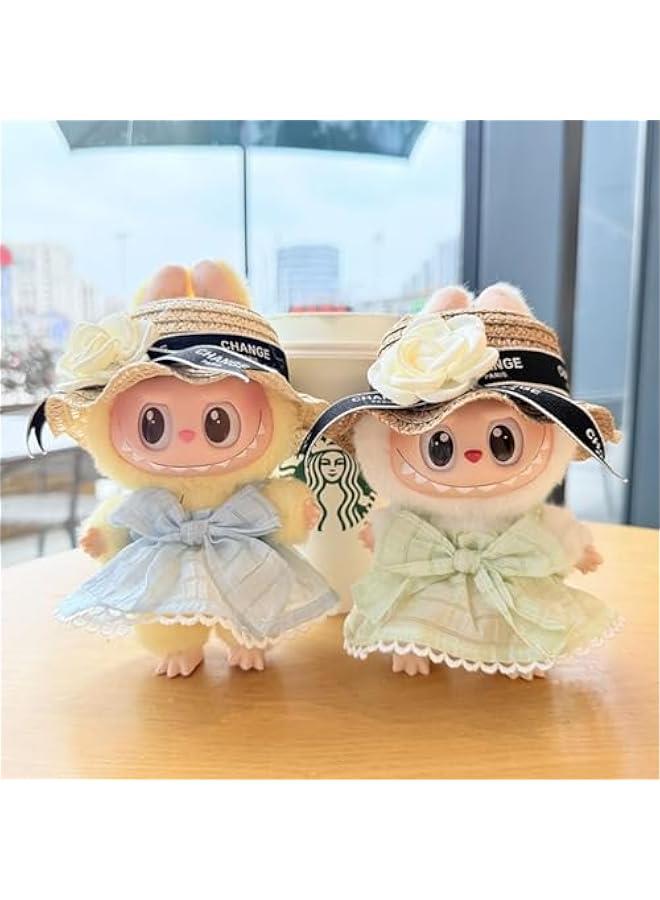 Arabest Stylish Mini Doll Outfit and Headpiece Set - Elegant Fairy-Tale Dress with Lace and Tulle Skirt, Summer Chic Style and Accessories - Image 3