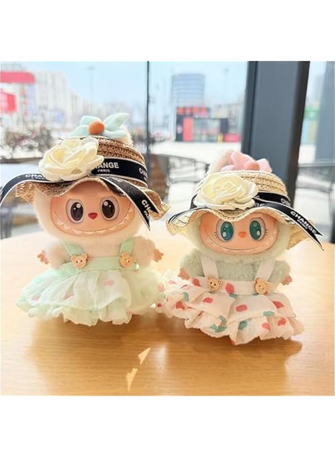 Arabest Stylish Mini Doll Outfit and Headpiece Set - Elegant Fairy-Tale Dress with Lace and Tulle Skirt, Summer Chic Style and Accessories - Image 4