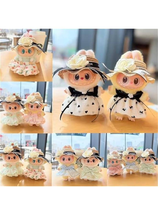 Arabest Stylish Mini Doll Outfit and Headpiece Set - Elegant Fairy-Tale Dress with Lace and Tulle Skirt, Summer Chic Style and Accessories - Image 5