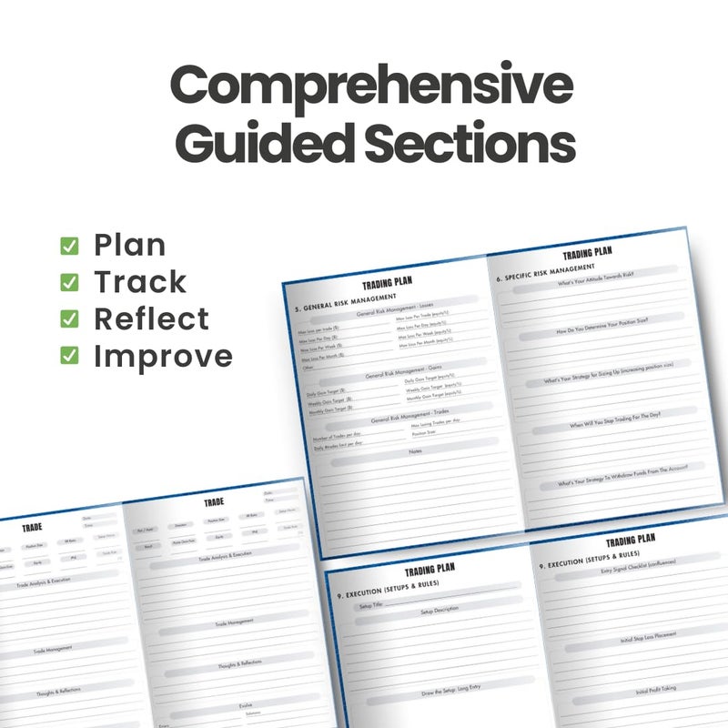 4X Trading Journal for Day Traders | Trade Log Book for Stocks, Forex, Options, Crypto | 12 Week Plan with 80 Trades | Trading Accessories | Neuroscience Based with Guided Trading Plan | Traders Gift - Image 3