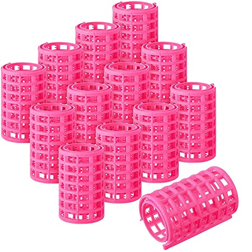 SWEETPEA�36MM Hair Rollers Plastic Snap on Roller Curlers for Hairdressing Styling for Girls & Women No Heat Wave Hair Curlers for Salon,Home Purpose Multicolor (6 PCS) (Jumbo) - Image 1