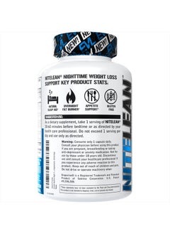 Evlution Nutrition Night Time Fat Burner Support - Overnight Sleep and Weight Loss Support Pills with Thermogenic Green Tea and White Kidney Bean Extract - Diet Pills That Support Stubborn Fat Loss  - Image 3
