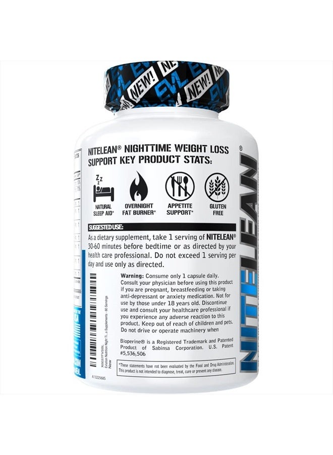 Evlution دعم حارق الدهون الليلي - حبوب دعم النوم وفقدان الوزن أثناء الليل مع مستخلص الشاي الأخضر الحراري ومستخلص الفاصوليا البيضاء - حبوب حمية تدعم فقدان الدهون العنيدة - Image 3