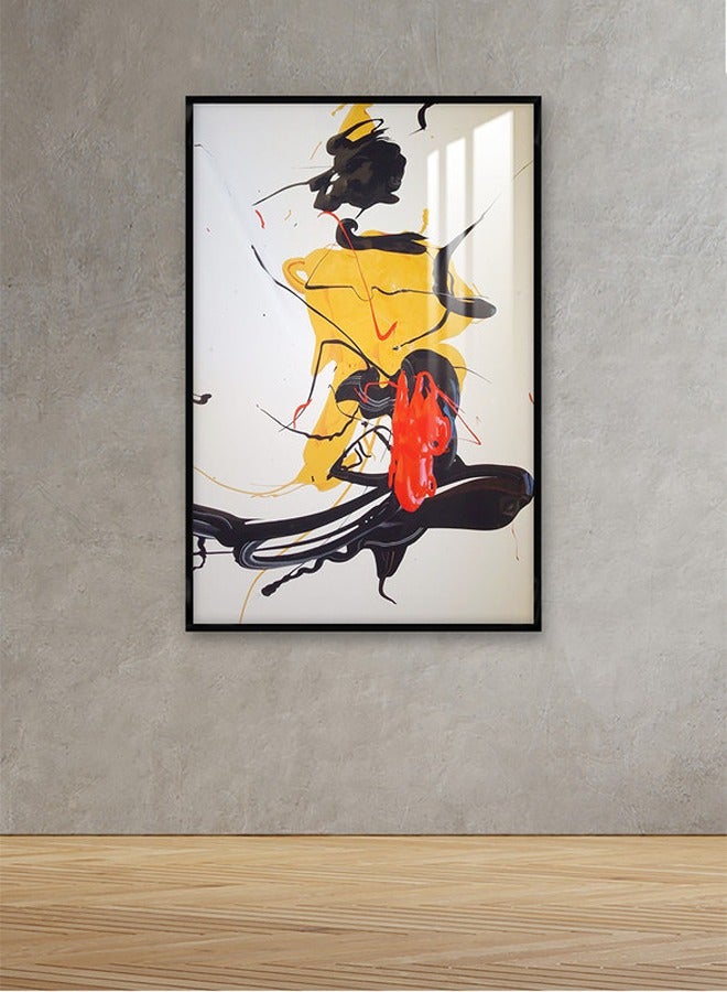 Marktna Decorative Wall Art Painting 120X80Cm With An Abstract Design Brown Frame And A Transparent Acrylic Layer 0.5Kg - Image 1