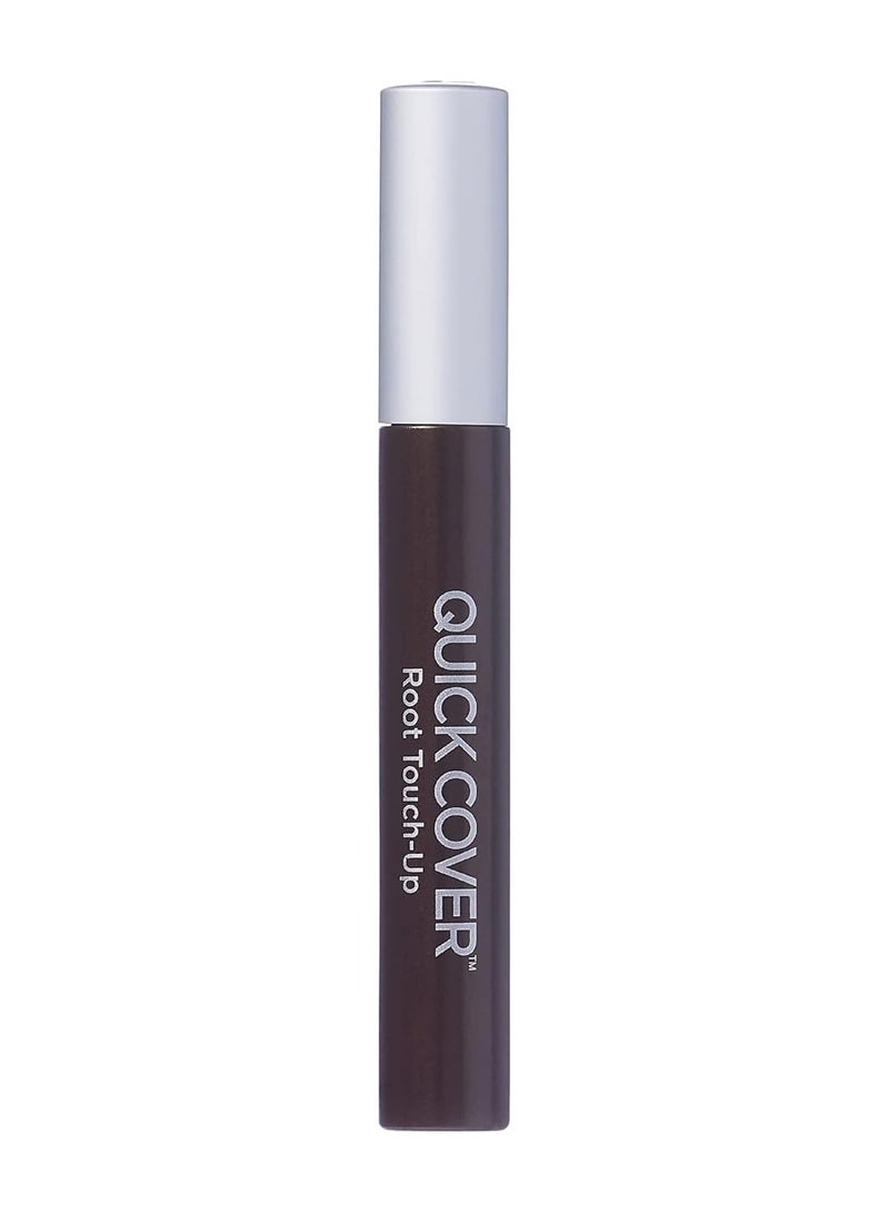 Red by Kiss RED Quick Cover Root Touch Up Rescue (Dark Brown), Mascara Natural Water-Resistant Temporary Gray Concealer Cover Up Brush for Hair Mustache & Beard, Formulated with Jojoba Oil - Image 2