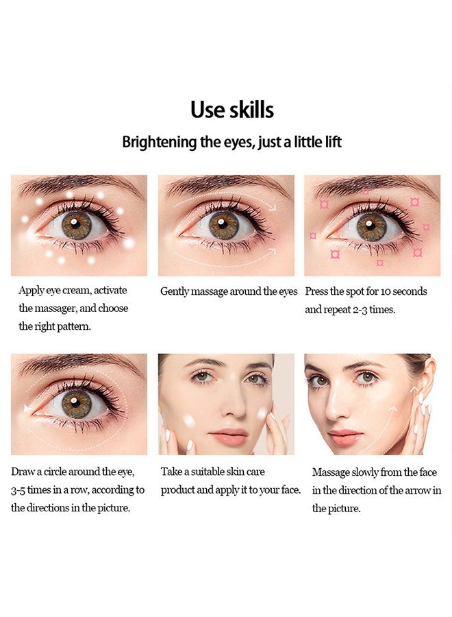 Quantum Electric Eye Massager Wand, Rechargeable Facial Massager,  Eye Massager for Dark Circles Eye Bags (White) - Image 4