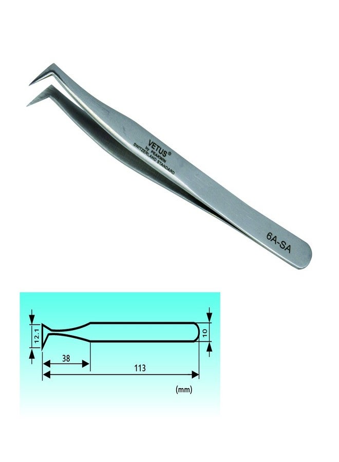 Qeelasee Vetus Eyelash Extesnion Tweezers 3D 6D Volume Individual Lashes Extension Application Tool 6A-SA by Qeelasee - Image 5