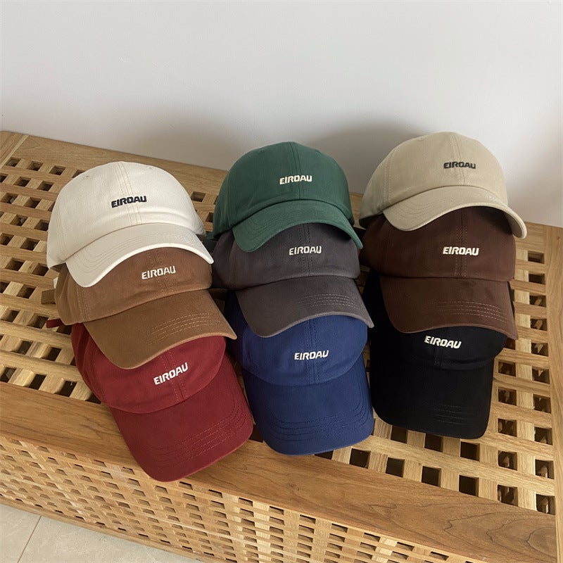 Soft Top Cap Women Summer Japanese Curved Brim Sun Protection Hat Cotton - Image 4