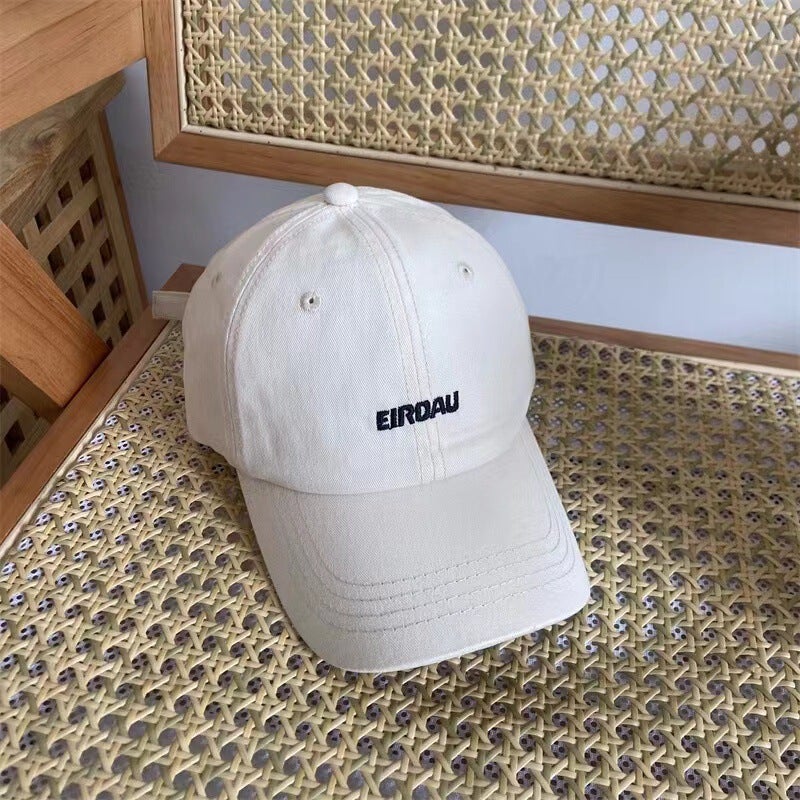 Soft Top Cap Women Summer Japanese Curved Brim Sun Protection Hat Cotton - Image 1