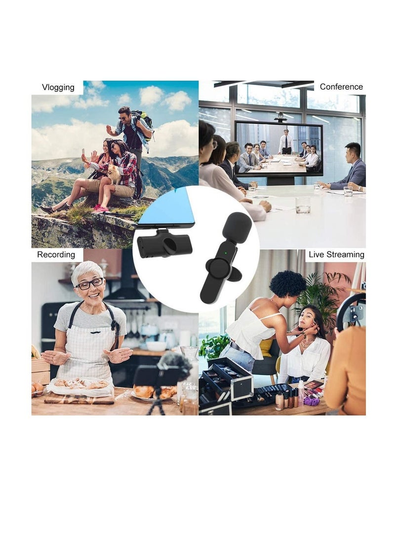Phone Planet Upgraded （Plug-Play） Wireless Lapel Lavalier Microphone for iPhone iPad Recording, YouTube Facebook Live Stream,Vlog, Auto-Sync Wireless Mic with  FOR Bluetooth - Image 5