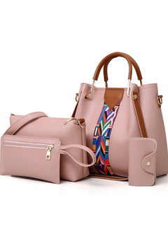 4 Pack Women Handbag Set, Soft PU Leather Top Handle Bags Set, Tote Bag, Shoulder Bags Crossbody Bag Wallet Purse