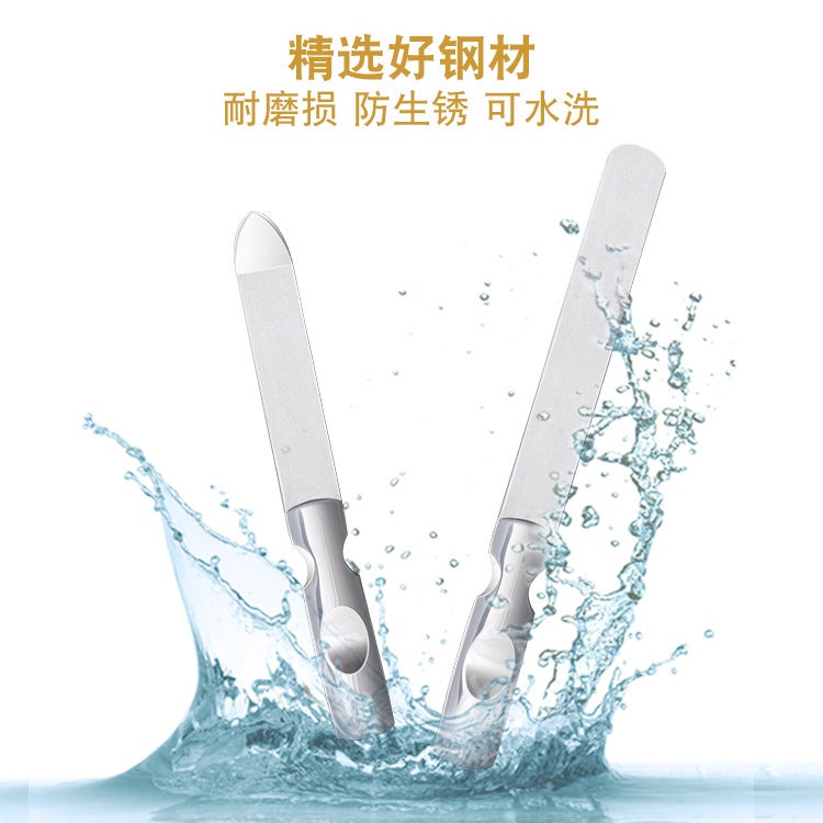 Spot Nail File Stainless Steel Rubbing Strip Double-Sided Nail Grinder Polishing Strip Manicure Polishing Strip Nail Tool Set - Image 5