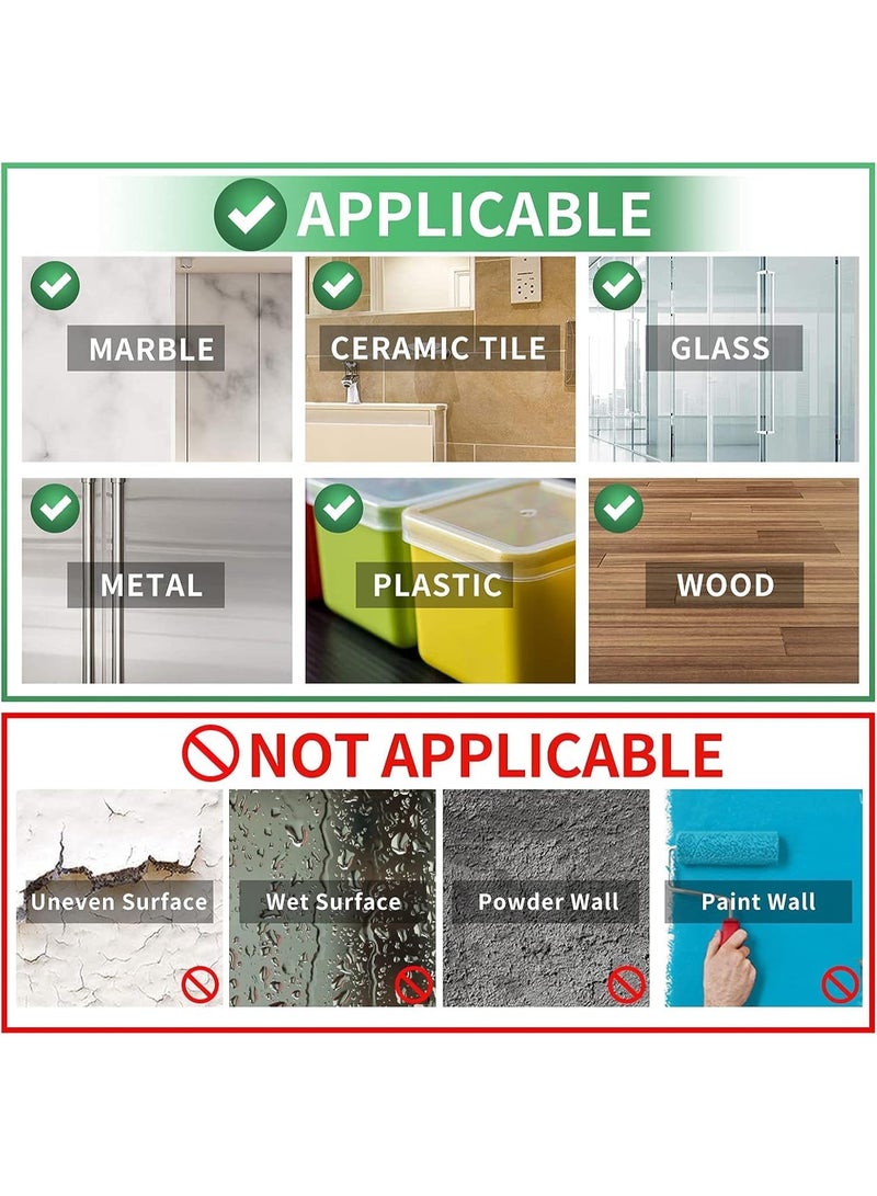 4 Pack Upgraded Magnetic Remote Control Holder Wall Mount - Enhanced N52 Magnets  Stronger Adhesive, No-Drill Remote Organizer for TV/Fan/AC Remotes - Image 4