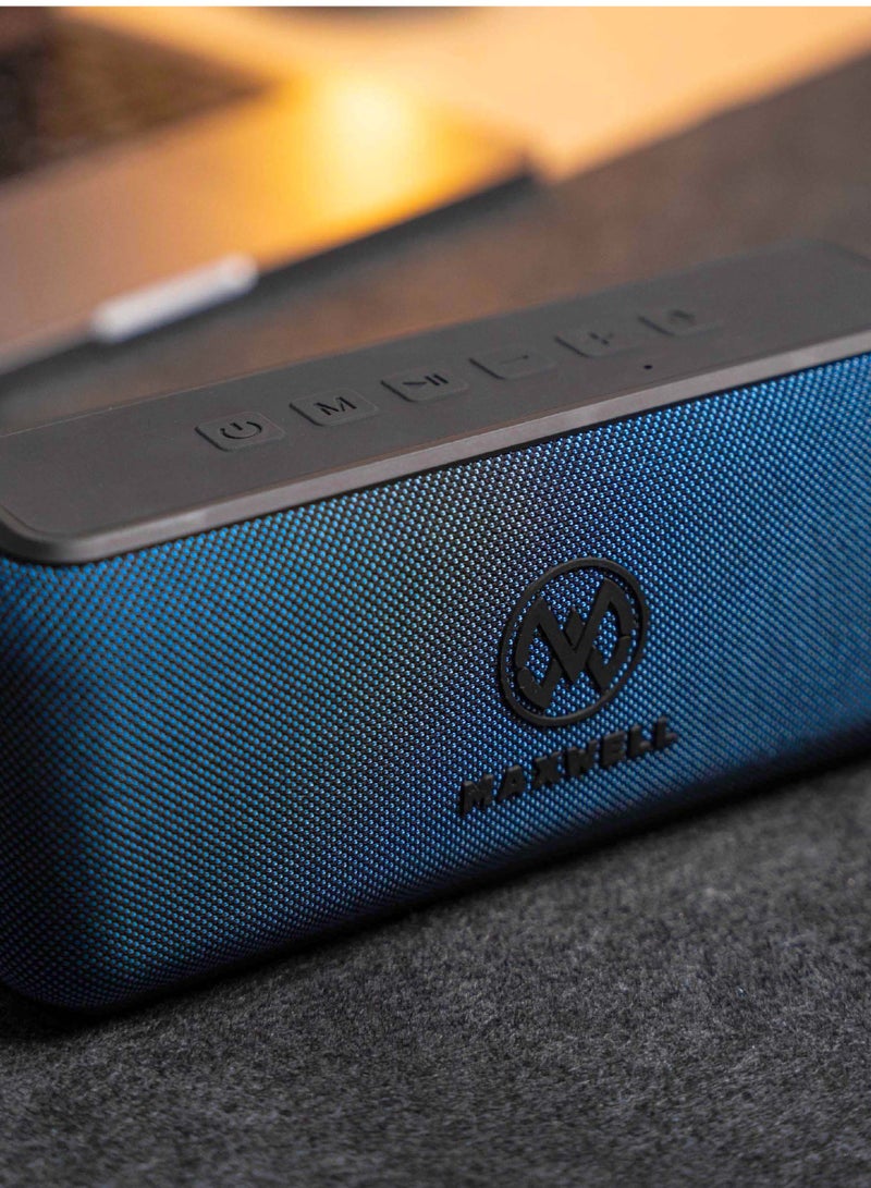 Maxwell Electronics Maxwell Maxbeat 60W Bluetooth Speaker - Portable HiFi, IPX6 Water Resistant, 12H Playtime, Deep Bass, Bluetooth 5.3, Type-C Fast Charging Speaker (Blue)  - Image 4