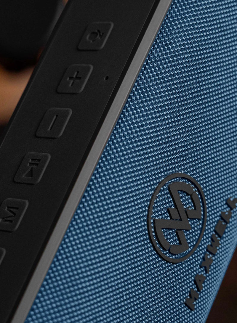 Maxwell Electronics Maxwell Maxbeat 60W Bluetooth Speaker - Portable HiFi, IPX6 Water Resistant, 12H Playtime, Deep Bass, Bluetooth 5.3, Type-C Fast Charging Speaker (Blue)  - Image 2