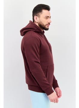 ESPRIT Men Graphic Print Long Sleeves Hoodies, Brown  - Image 2